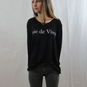 womens long sleeve black one size fits most top